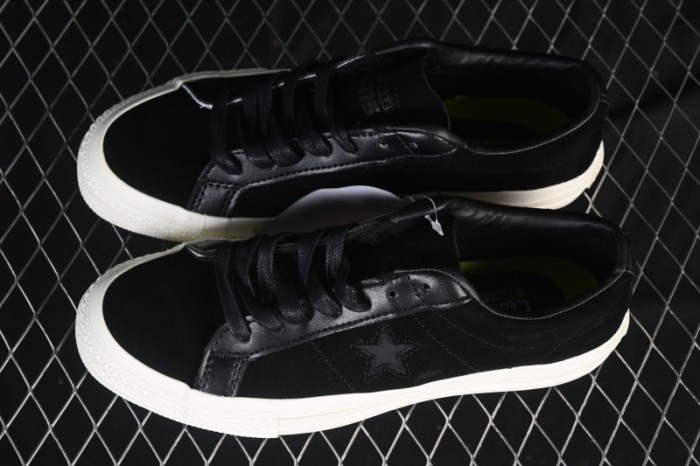 Converse One Star Suede Black Low Top Casual Skate Shoes - 149908C