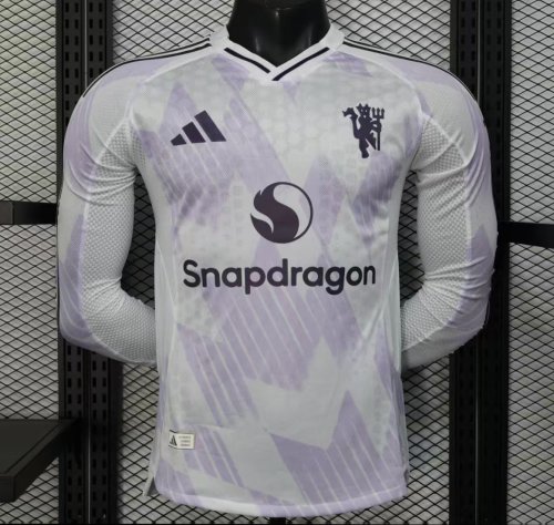 Player Version 25/26 Manchester United Away Long Sleeve Jersey