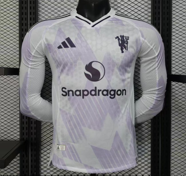 Player Version 25/26 Manchester United Away Long Sleeve Jersey