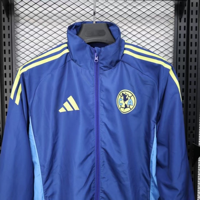 25/26 Club America Blue Windbreaker (with Inner Lining)