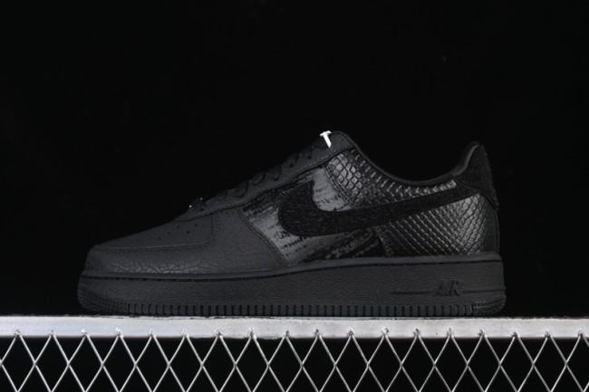 Nike Air Force 1'07 Low Casual Sneakers with Full-Length Air Cushion - HQ1977-001