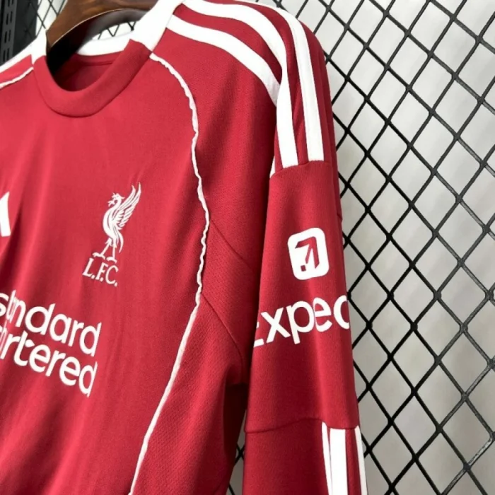 2025/26 Liverpool Home Long Sleeves Jersey