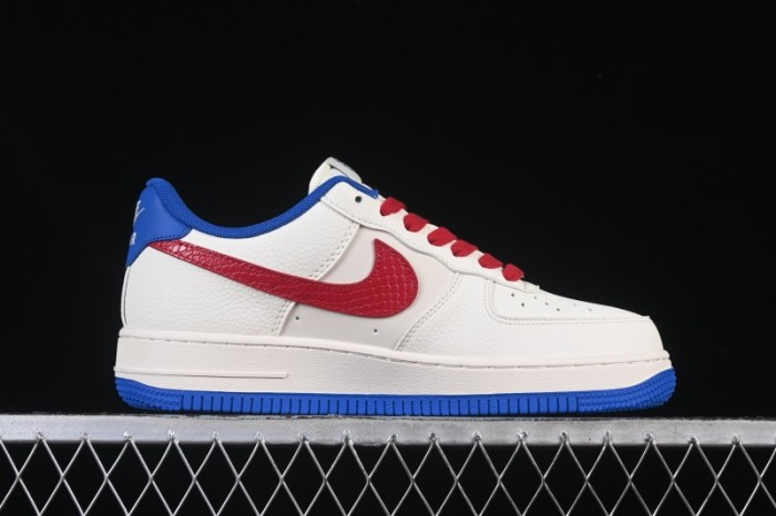 Nike Air Force 1 '07 Low NBA Collaboration Clippers Blue Red Casual Sneakers - QW5606-274
