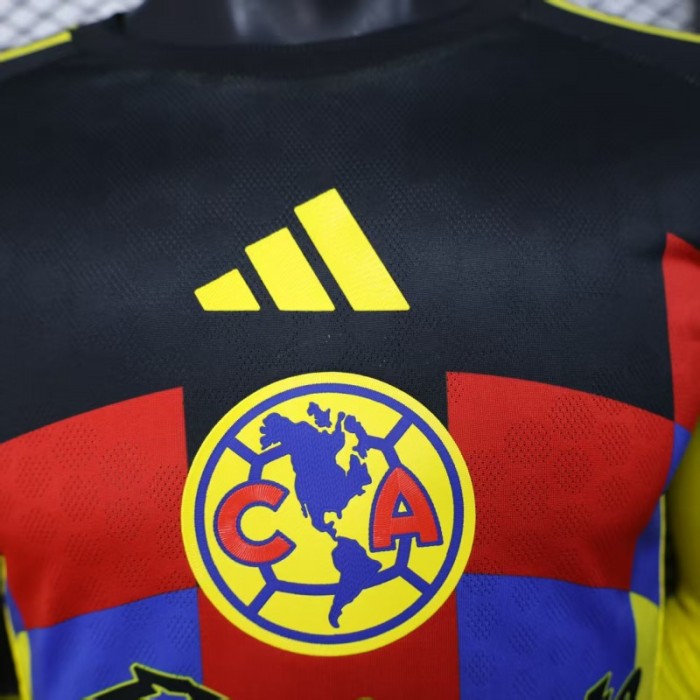 Player Version 25/26 Club America Home Long Sleeve Jersey