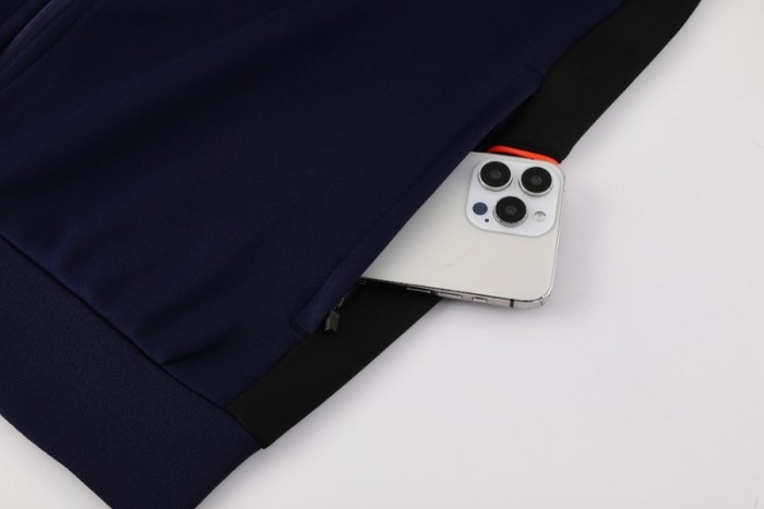 2025 NIKE Navy Full Zipper Jacket + Long Pants