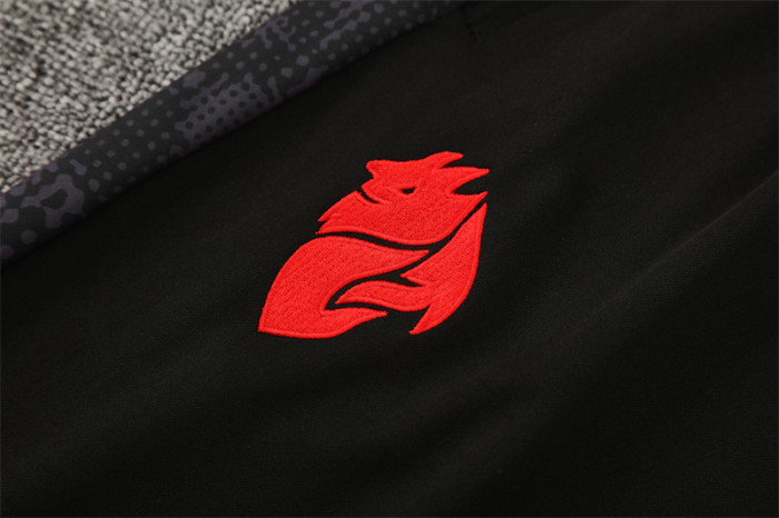 25/26 AC Milan Green Camouflage Half Zipper Jacket+Long Pants