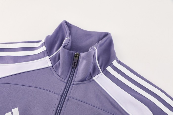 2025 Adidas Purple Full Zipper Jacket + Long Pants
