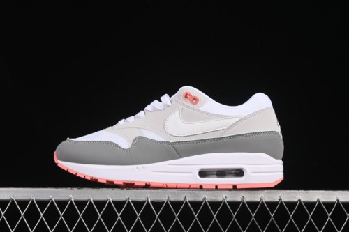 Nike Air Max 1 Retro Running Shoes with Half-Sole Air Cushion - 599820-100