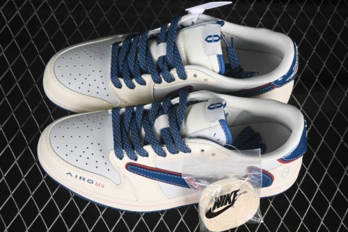 Nike Travis Scott x Fragment Design x Air Jordan 1 Low OG SP AJ1 Low-top Casual Skate Shoes - FC1688-240