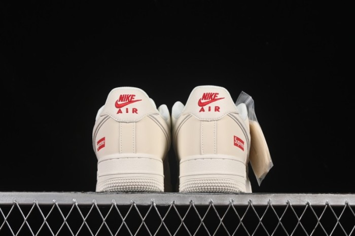 Nike Air Force 1 '07 Low Supreme Collaboration Versatile Beige Casual Sneakers - CS5288-011