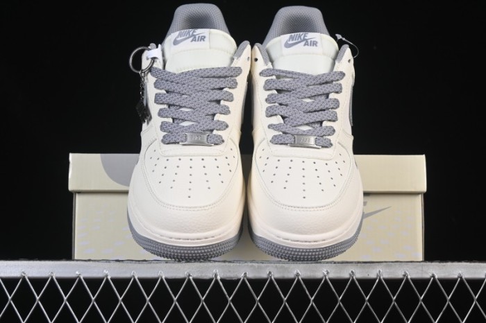 Nike Air Force 1'07 Low Classic Gray Casual Sneakers - SM6668-106