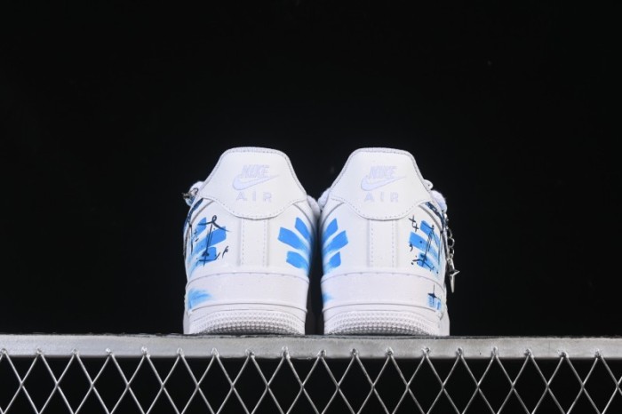 Nike Air Force 1 '07 Low Sagittarius Hand-Painted Doodle Zodiac Series Low-Top Casual Sneakers - 11231221