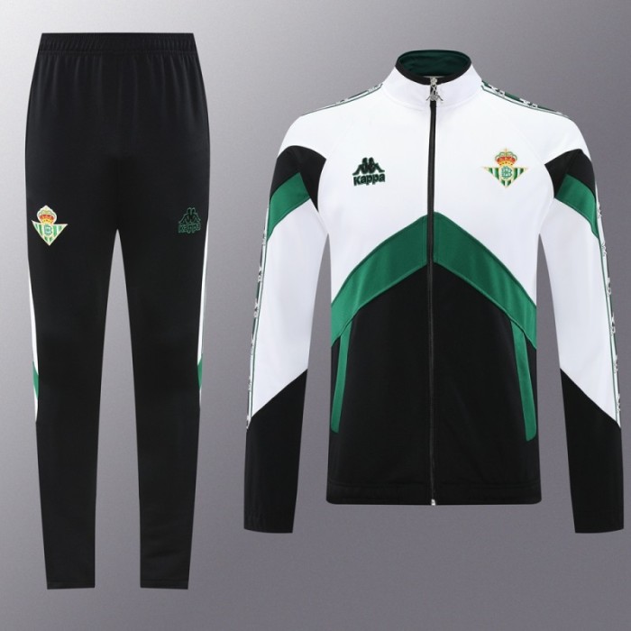 25/26 Real Betis WHITE/Black/Green Full Zipper Jacket + Long Pants