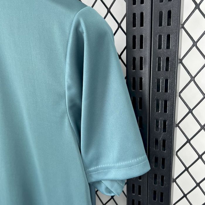 2025 NIKE Training Light Blue with Abstract Paint Brush Pattern T-Shirt #1045