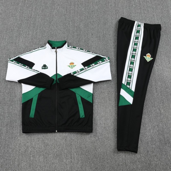 25/26 Real Betis WHITE/Black/Green Full Zipper Jacket + Long Pants