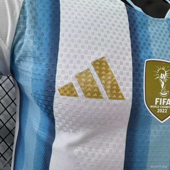 Player Version 2026 Argentina Home Long Sleeve Jersey