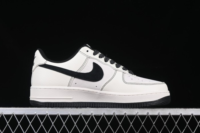 Nike Air Force 1 '07 Low UN Collaboration - Pig Eight Rice Black Line Casual Sneakers - BB7518-017