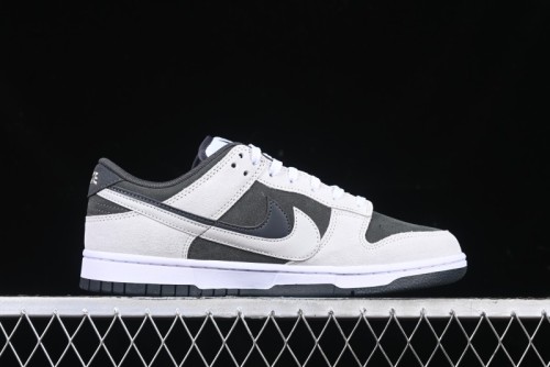 Nike Dunk Low 85 Double Swoosh Series White Grey Panda SB Low Top Casual Skate Shoes - HV1800-101