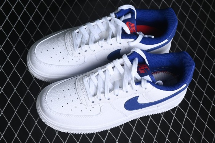 Nike Air Force 1 '07 Low Top Leather Casual Sneakers with Full-Length Air Cushion - CT3839-101