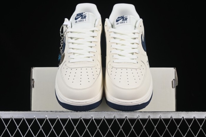 Nike Air Force 1 '07 Low Stussy Supreme Collaboration Checkerboard Beige Low-Top Casual Sneakers - DF0188-037