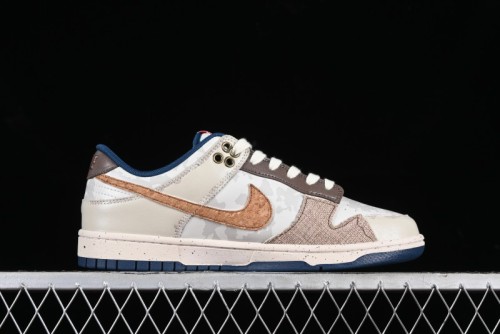 Nike SB Dunk Low Panda Prank Pioneer Knight Survival Beige Brown SB Strap Low Top Casual Skate Shoes - DD1391-400 1