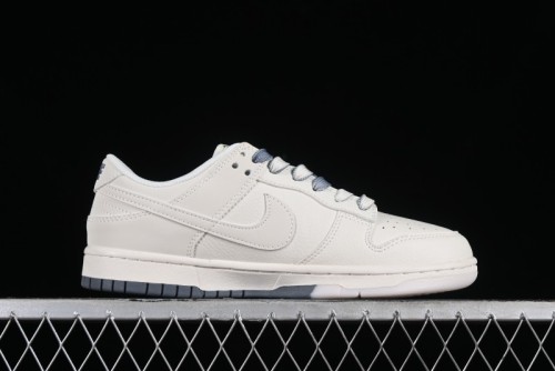 Supreme x Nike SB Dunk Low Anniversary Edition White Grey Customized Low-Top Casual Skate Shoes - BB8657-105 1