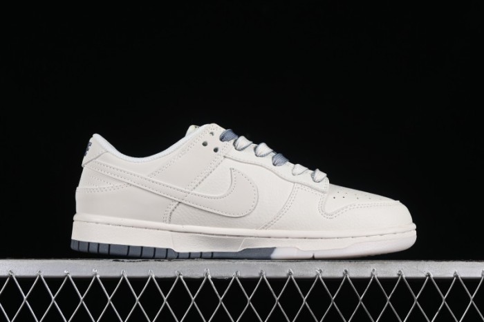 Supreme x Nike SB Dunk Low Anniversary Edition White Grey Customized Low-Top Casual Skate Shoes - BB8657-105 1