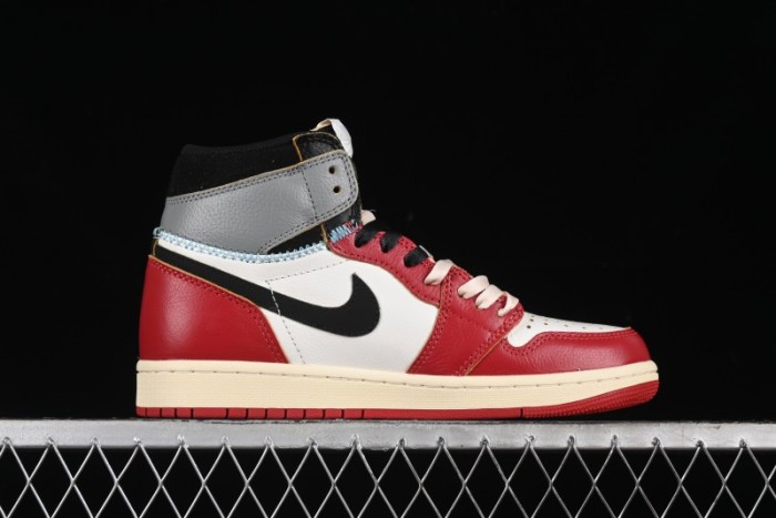 Nike Union x Air Jordan 1 Retro High Basketball Shoes with Chicago-Inspired Colorway - HV8563-600