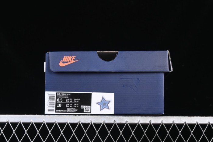 Nike Air Force 1 '07 Low Blue Star Casual Sneakers - BD0077-222