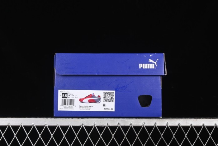 Puma Sparco Future Round Toe Lace-Up Leather Fabric Low-Top Lifestyle Casual Shoes - 307936-06