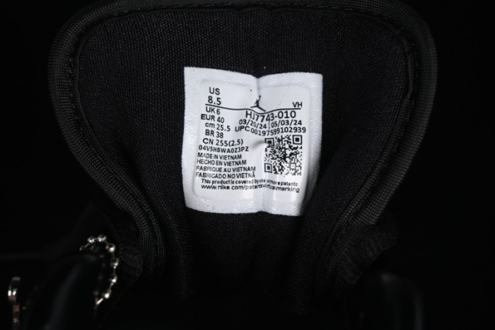 Nike Air Jordan 1 Low  Black Croc  Casual Sneakers - HJ7743-010