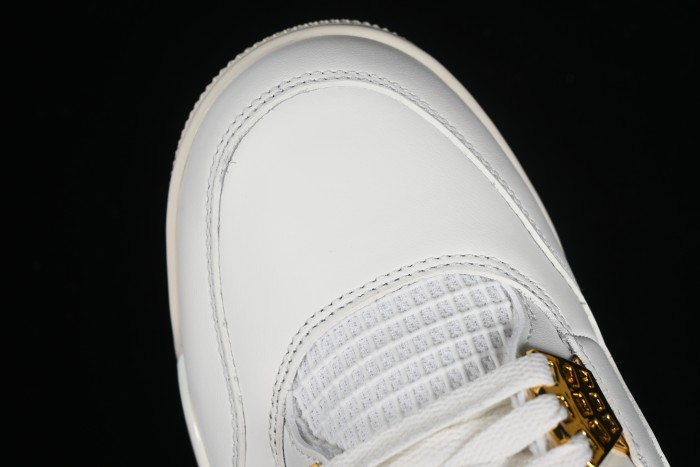 Nike Air Jordan 4 Retro Metallic Gold Basketball Shoes - AQ9129-170 1