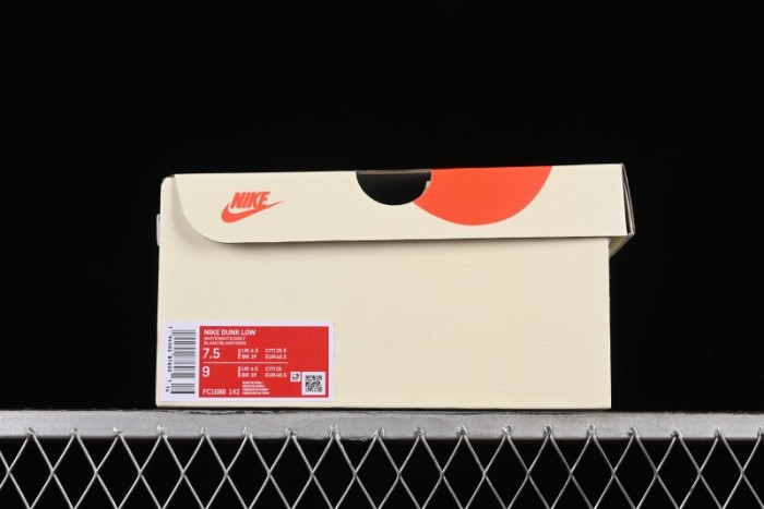 Nike SB Dunk Low Supreme Collaboration Anniversary Custom Low-Top Casual Skate Shoes - FC1688-142 1