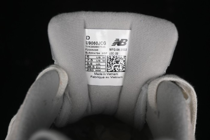 New Balance NB9060 Series Retro Casual Running Shoes with ABZORB Cushioning - U9060JCG