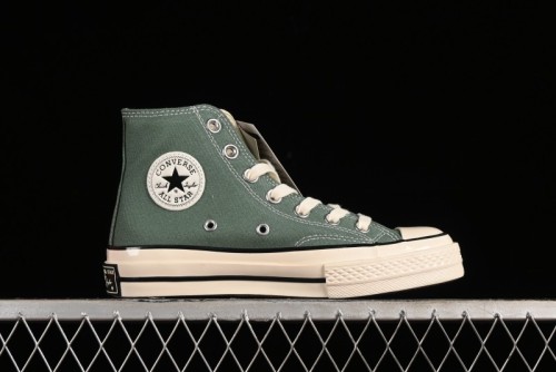 Converse Chuck 1970s High Top Casual Canvas Sneakers in Pine Green - A06521C 1