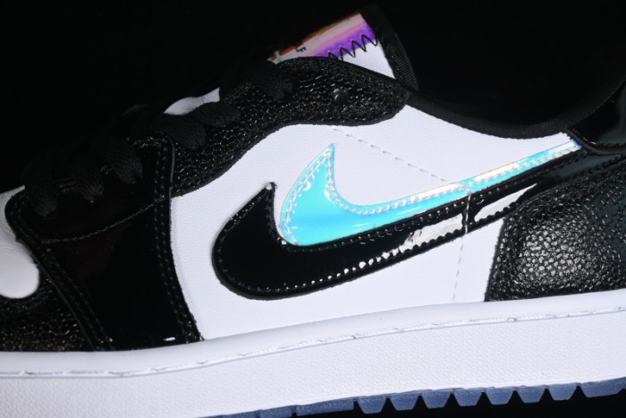 Nike Air Jordan 1 Low Golf AJ1 Retro Golf Shoes with Laser Patent Leather and Double Hook Design - FZ4159-100 1