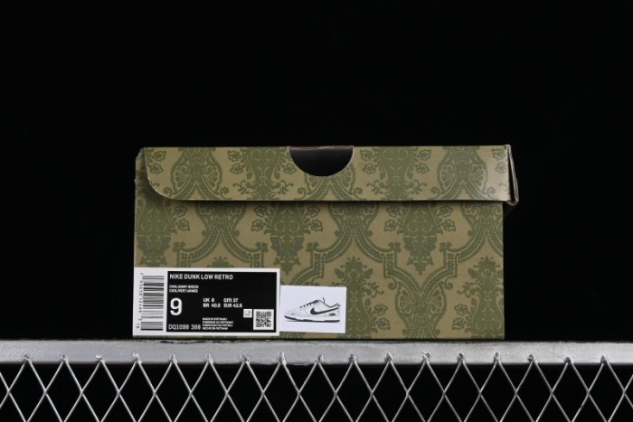 Nike SB Dunk Low Gucci Collaboration - Beige Green Woven Fabric Anniversary High-End Custom Low-Top Casual Skate Shoes - DQ1098-368 1