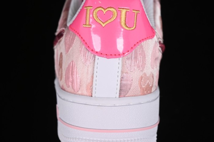 Nike Air Force 1 '07 Low Valentine's Day Limited Edition Pink Bear Sneakers - DH2920-111