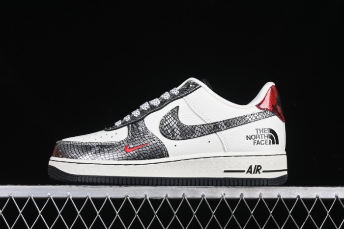 Nike Air Force 1 '07 Low The North Face Collaboration Year of the Snake Limited Edition Silver Snake Casual Sneakers - CH6336-521