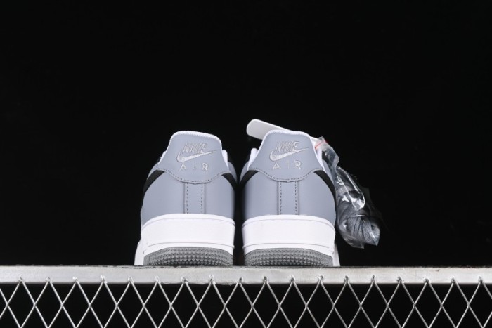 Nike Air Force 1 '07 Low Casual Sneakers in Black, White, and Gray - FB7162-081