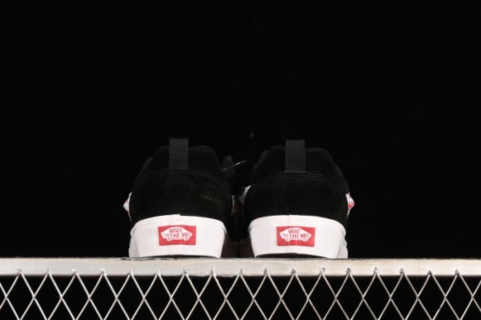 Vans Classics Knu Skool Retro Sneakers with Embroidered Graffiti Design and Thick Tongue - VN000CS00ZB 1