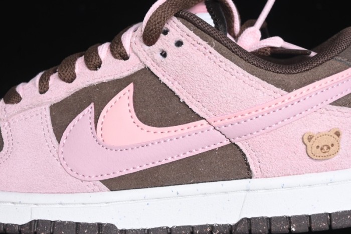 Nike Dunk Low 85 Double Swoosh Series Strawberry Chestnut SB Low Top Casual Skate Shoes - HV1799-161