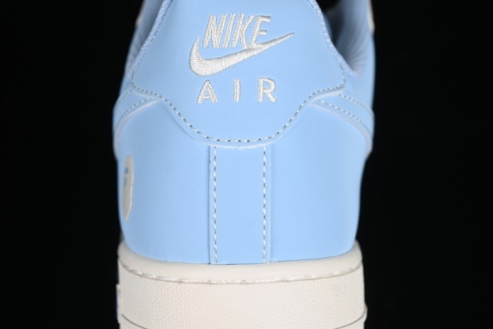 Nike Air Force 1 '07 Low Bape Collaboration - Light Grey Blue Casual Sneakers BB9599-204