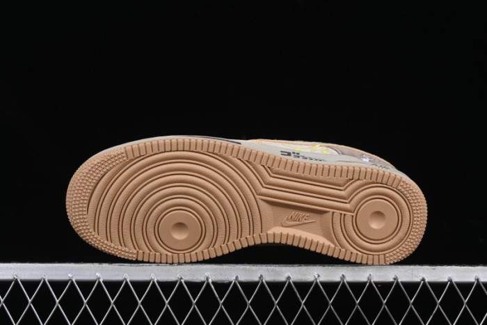 Nike Air Force 1'07 Low  Kakarot  Dragon Ball Z Custom Casual Sneakers for Autumn Winter - CD1212-666