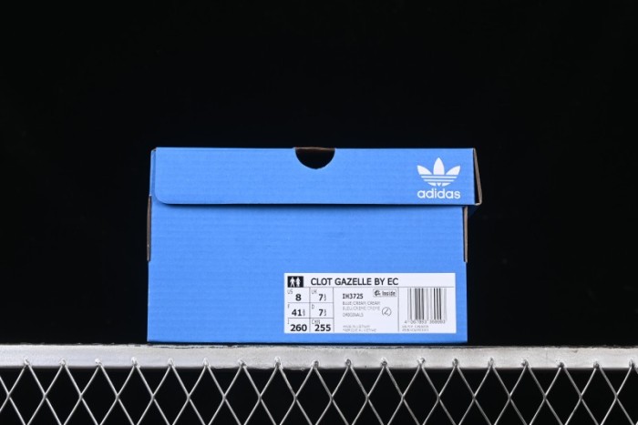 Adidas Clot x Originals Gazelle Indoor Retro Casual Slip-Resistant Wear-Resistant Low-Top Sneakers - IH3725