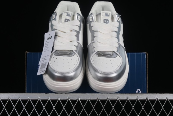 MLB Chunky Liner Metal Senior Series Lightweight Platform Casual Sneakers with 6cm Height Increase - 3ASXCLH3N50GRS