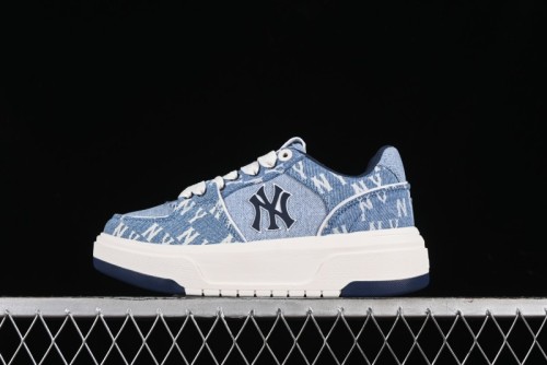 New York Yankees MLB Chunky Liner Denim Basic Platform Sandals - 3ASXCDC4N50BLS