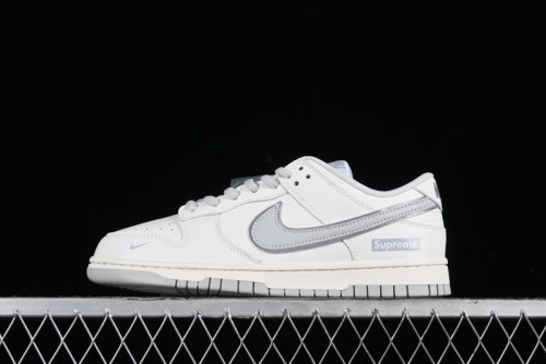 Nike Supreme x Nike SB Dunk Low Casual Skate Shoes in Beige Grey - RM2308-233 1