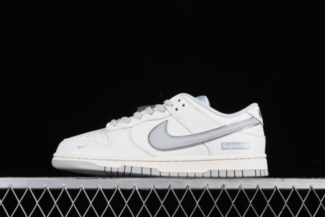 Nike Supreme x Nike SB Dunk Low Casual Skate Shoes in Beige Grey - RM2308-233 1
