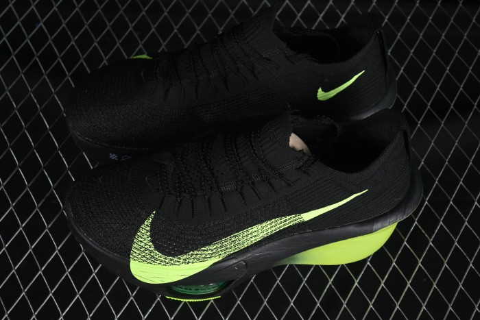 Nike Air Zoom Alphafly NEXT% 2 - Black & Volt Green Performance Running Shoes